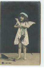 Child - S.664 - 6322 - girl wearing angel wings, e - ST144 - 197