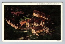 Del Monte CA-California, Hotel Del Monte Aerial View Vintage Souvenir Postcard