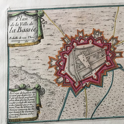 Gravure xviiè carte plan - gravure, la