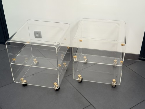 Paire tables chevet dessertes - chevet,