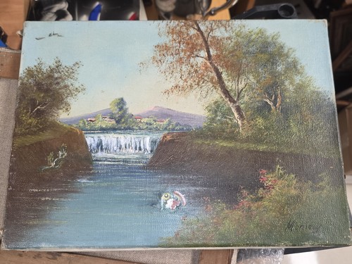 Tableau ancien huile sur - tableau,