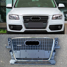 Gray Mesh Car Front Bumper Grille For Audi Q5 SQ5 2009-2012