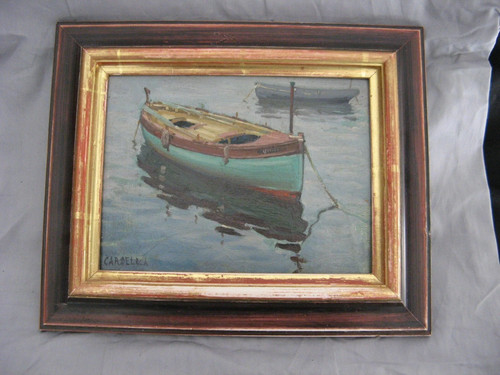 Beau tableau huile encadré