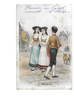 2 CHROMOS ANCIENS PUB. chocolat Moreuil Turquie Alsace