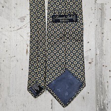 Leonardo Strelli The Rack  54” Men’s Tie 100% Silk Made In Italy Green