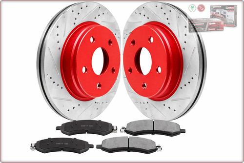 Disques frein percés - 2x,