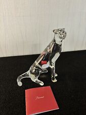 Baccarat Crystal Sitting Cheetah