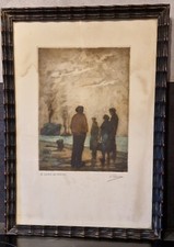 KURT PEISER EAU FORTE SIGNÉE