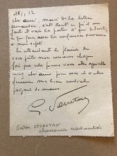 Gaston Secretan Songwriter Autograph Letter Signed January 1912