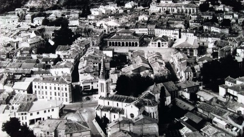 Ancienne photo aérienne - ancienne,