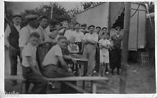 BM283 Vintage Photo Card RPPC Group Shooting Fairground Party Rifle