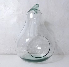 poire en verre soufflé terrarium mini serre vintage