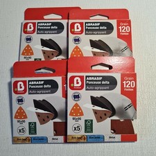 🔅 B POWER 20 abrasif ponceuse delta auto-agrippant 95 x 95 mm gr 120