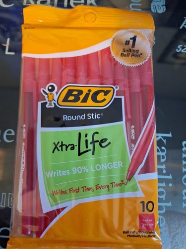 Bic round stic xtra - stic, red