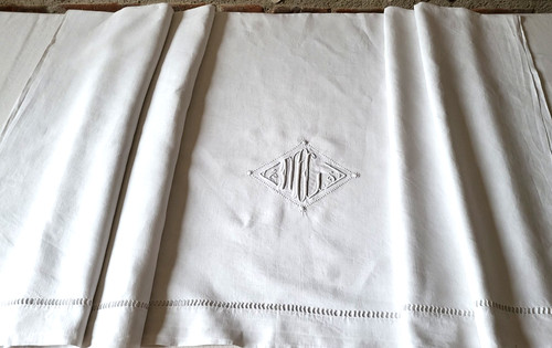N10 ancien drap - fil, lin