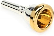 Bach 350 Classic Series Silver-plated Small Shank Trombone Mouthpiece with