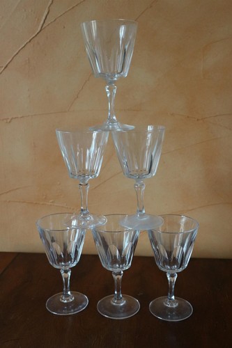 Anciens verres pied a vin - 6,