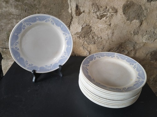 Assiettes plates gien - 12,