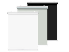 HOMEBOX 100% Blackout Cordless Roller Window Shades 42"W x 72"H White