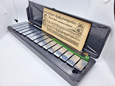 Metalophone USSR musical instrument USSR vintage sheet music scale