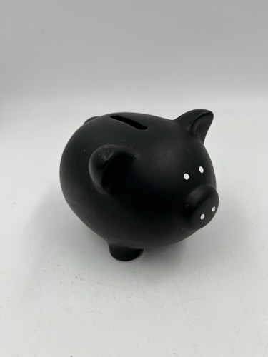 Tirelire cochon noir mat - cochon,