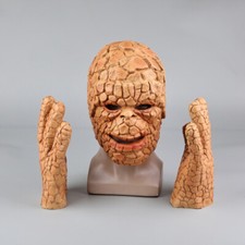 Cosplay Fantastic Four Thing Mask CLaw Gloves Halloween Superhero Ben Grimm Mask