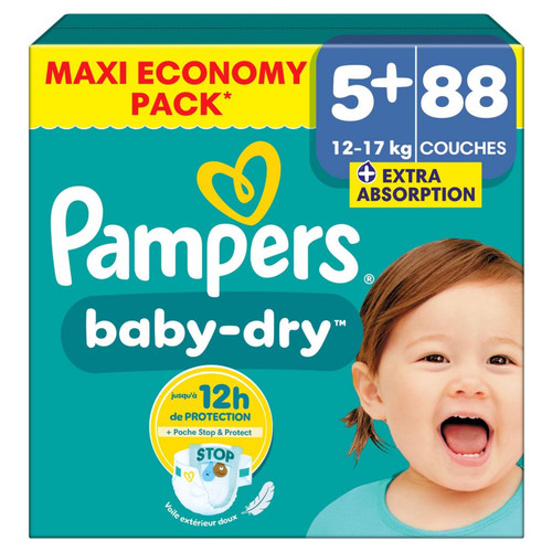 Pampers baby dry taille - pampers,
