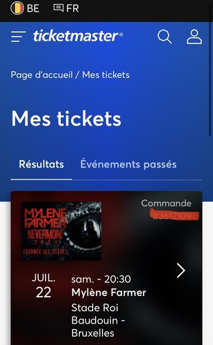 Place concert mylène - de,