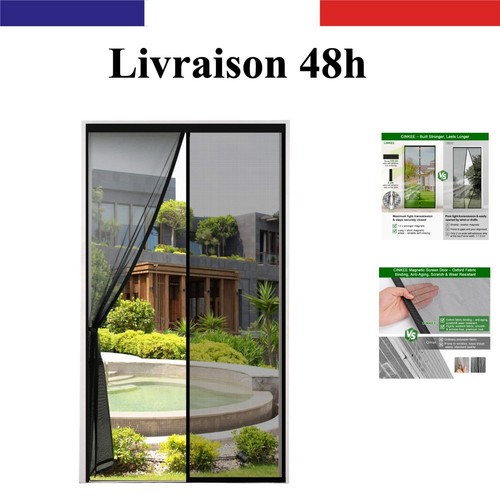 Moustiquaire porte 120x220cm - porte,