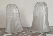 Paire de tulipes art déco en