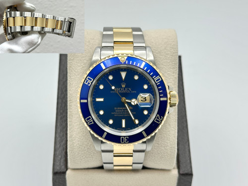 Rolex submariner blue 16613 - submariner,
