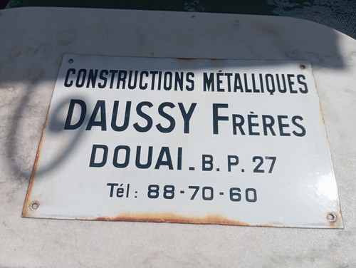 Ancienne plaque emaillee - ancienne,