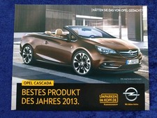 Opel Cascada brochure sheet