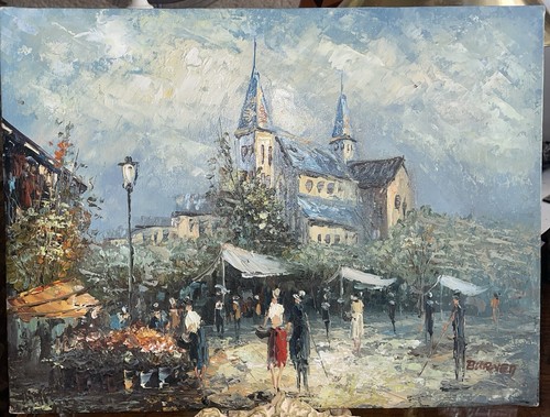 Tableau huile sur - tableau,