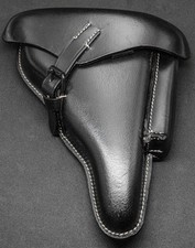 Étui rigide Luger P08 en cuir
