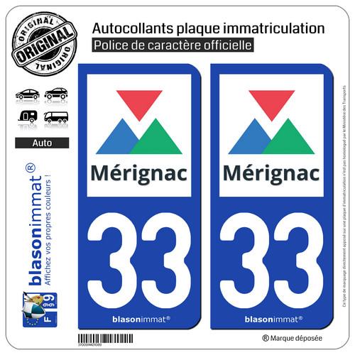 Stickers autocollant plaque - 2,