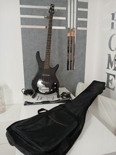 Ibanez GSR180 BK BLACK ELECTRIC BASS BLACK CABLE BAG AND PEDESTAL