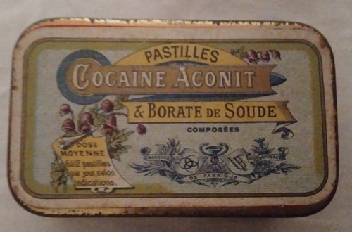 Boîte tole cocaïne aconit - en,