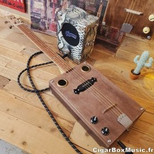 Guitare cigar box GAUCHER "Jumbo Brown"