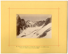 France, Fond du glacier de la Plante des Lambneaux Vintage Albumen Print Print Print 