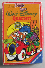 1986 Walt-Disney Ravensburger Quartett Comic-Cars Card Game No Game Rules