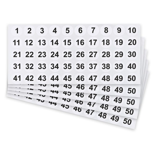 Autocollants blancs pour - 5,
