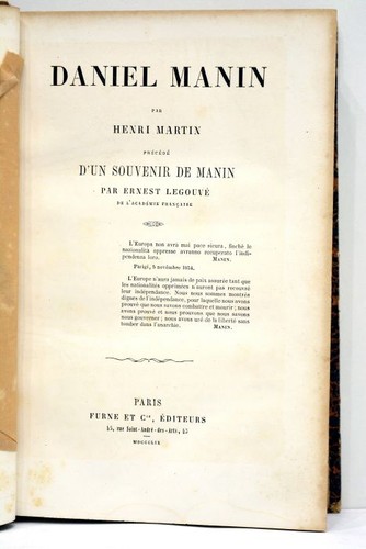 Livre ancien martin legouve - livre, et