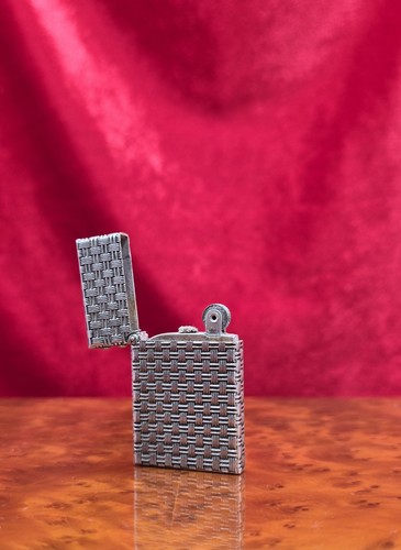 Briquet ancien argent massif - briquet,