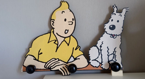 Porte manteau tintin - manteau,