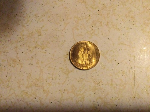 Vintage gold tone - vintage, coin