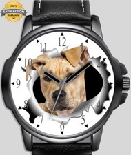 Staffie Staffordshire Terrier Pet Dog Unique Wrist Watch Fast Uk