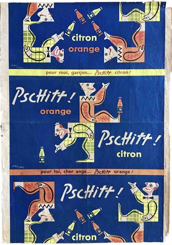 Affiche ancienne publicitaire - ancienne,
