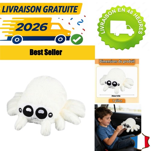 Peluche araignée lestée 20cm - peluche,