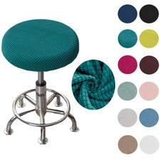 Housses De Chaise Extensibles Amovibles Pour Tabouret De Bar Rond Housse De /